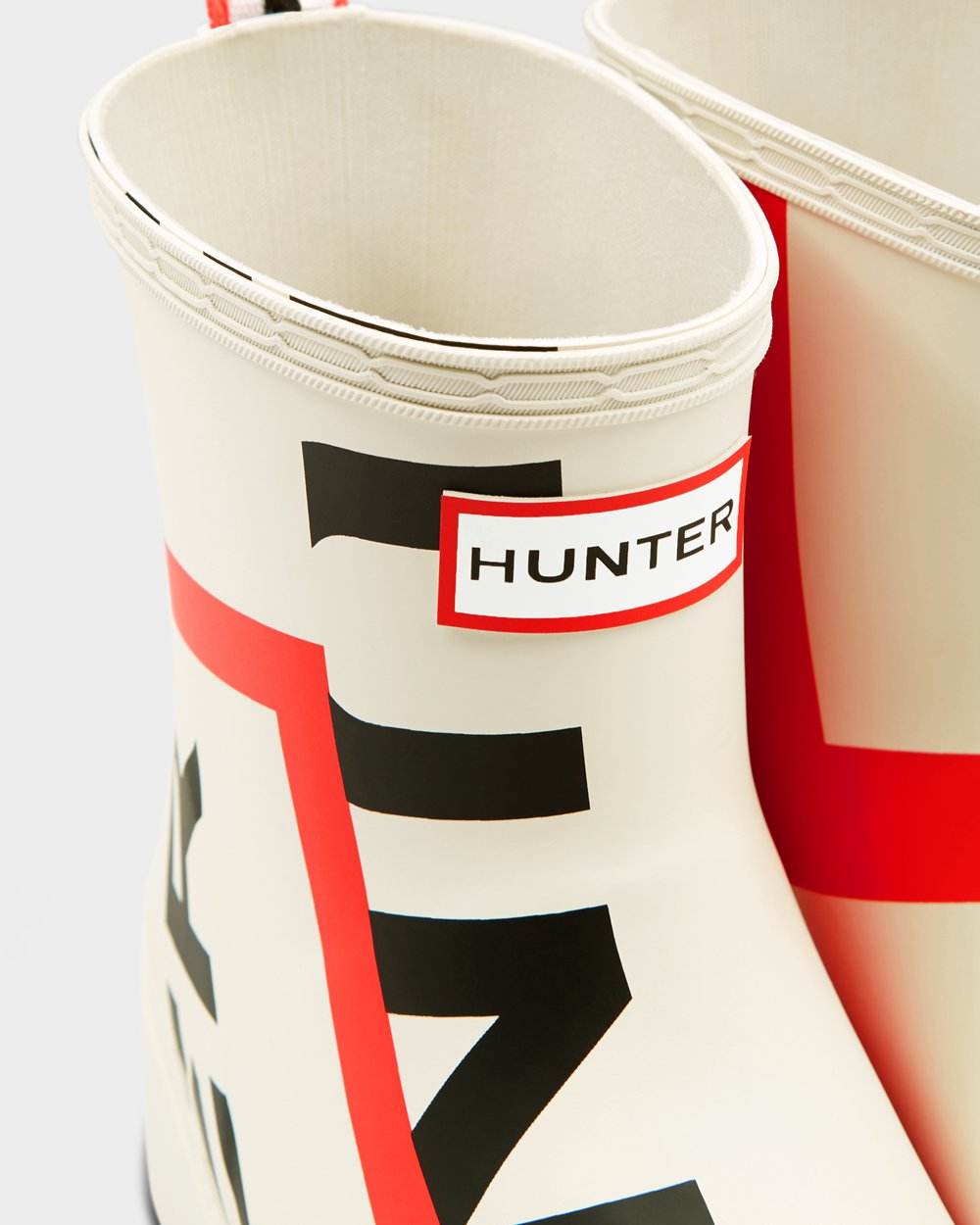 Botas Play Hunter Feminina Branco - Original Short Exploded Logo Rain - 32KUXCOIW